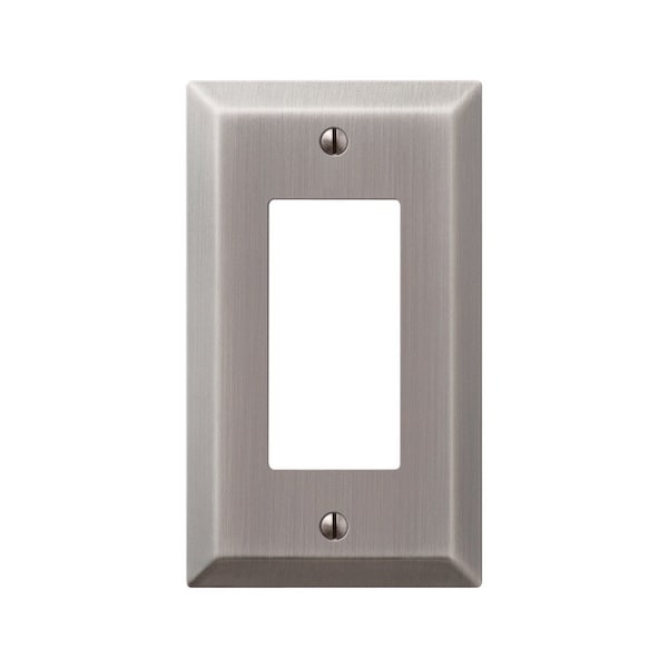 Amerelle Wall Plate, Number of Gangs: 1 Steel, Antique Nickel Finish, Metallic 163RAN - main
